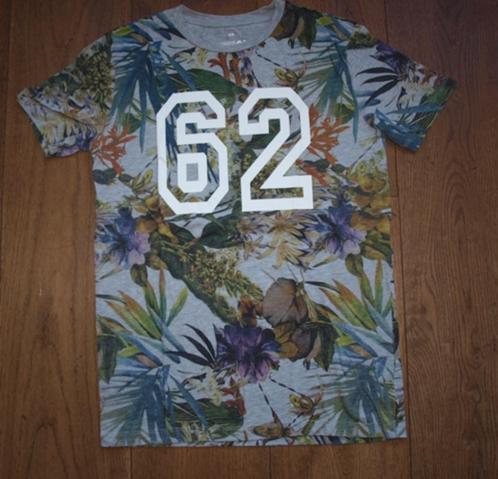 WE Grijs T-Shirt Bloemprint (158-164), Kinderen en Baby's, Kinderkleding | Maat 158, Gebruikt, Jongen, Shirt of Longsleeve, Ophalen of Verzenden