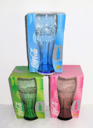 3 Coca Cola Glazen Coca-Cola Glazen 2007 Mc Donalds beschikbaar voor biedingen