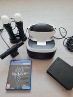 Playstation 4 VR bril  PS4 complete set plus skyrim game, Spelcomputers en Games, Ophalen of Verzenden, Zo goed als nieuw, Sony PlayStation
