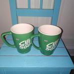 Cup a Soup beker groen Unox 2 stuks, Overige stijlen, Glas of Glazen, Gebruikt, Ophalen of Verzenden