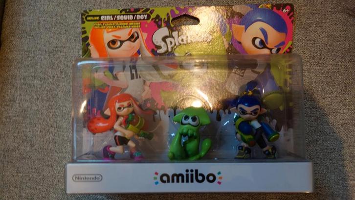 Splatoon Amiibo 3-pack - Nieuw!, Spelcomputers en Games, Spelcomputers | Nintendo Consoles | Accessoires, Zo goed als nieuw, Ophalen of Verzenden