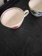 Vintage Boerenbont Kopjes - Set van 2, Huis en Inrichting, Keuken | Servies, Gebruikt, Ophalen of Verzenden, Kop(pen) en/of Schotel(s)