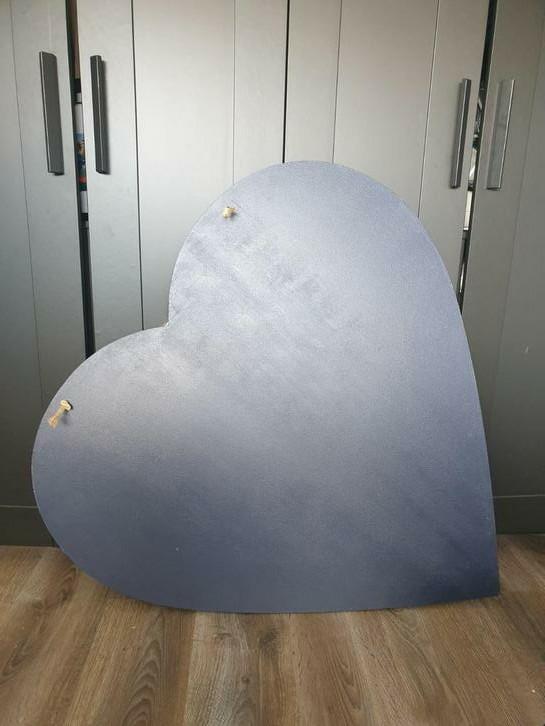 Groot Houten Hart Decoratie, Huis en Inrichting, Woonaccessoires | Wanddecoraties, Zo goed als nieuw, Ophalen