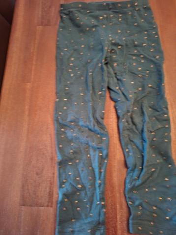 Palomino C&A legging, groen met goud, maat 122 beschikbaar voor biedingen