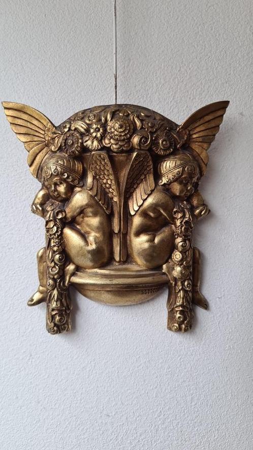 Bronzen wand plaquette art deco, Gustave Poitvin, Antiek en Kunst, Antiek | Koper en Brons, Brons, Ophalen of Verzenden