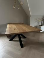 Eettafel massief eiken, Huis en Inrichting, Tafels | Eettafels, 100 tot 150 cm, 200 cm of meer, Ophalen of Verzenden, Zo goed als nieuw
