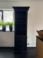 Zwarte Kast met Lades en Planken 60 euro, Huis en Inrichting, Gebruikt, 200 cm of meer, Met lade(s), 25 tot 50 cm