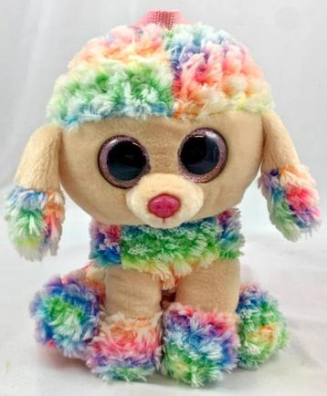 Ty Gear Rainbow poedel pluche Rugzak Tas knuffel hond 25 cm beschikbaar voor biedingen