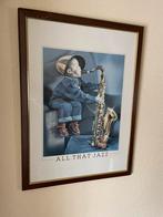 Jongen met saxofoon, Foto of Poster, Ophalen of Verzenden, Zo goed als nieuw, 50 tot 75 cm