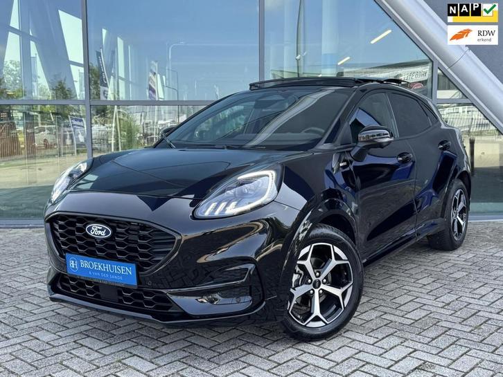 Ford Puma 1.0 EcoBoost NW MODEL Hybrid ST-Line 125pk Panoram, Auto's, Ford, Bedrijf, Te koop, Puma, 360° camera, ABS, Achteruitrijcamera