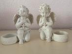 2 engeltjes met theelichthouder, Ophalen of Verzenden