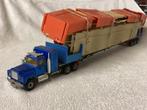 MACK vrachtwagen met trailer met bouw pakket van een Brug, Hobby en Vrije tijd, Modelauto's | 1:50, Ophalen of Verzenden, Zo goed als nieuw