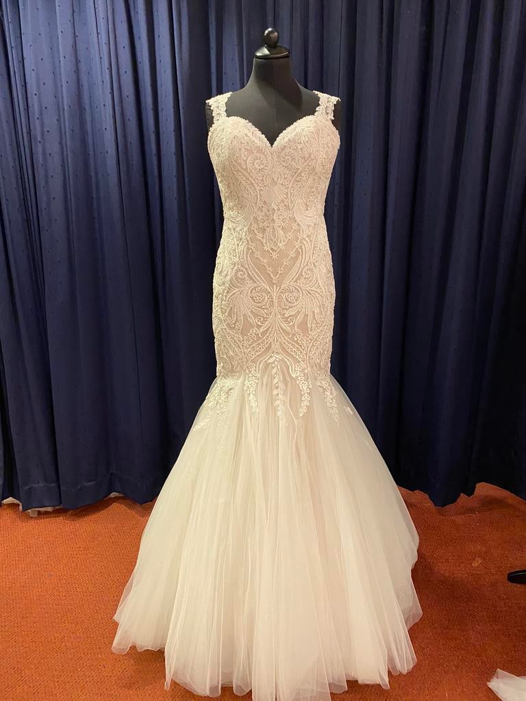 Goedkope, tweede hands, gedragen en nieuw, Ophalen, Zo goed als nieuw, Blauw, Trouwjurk