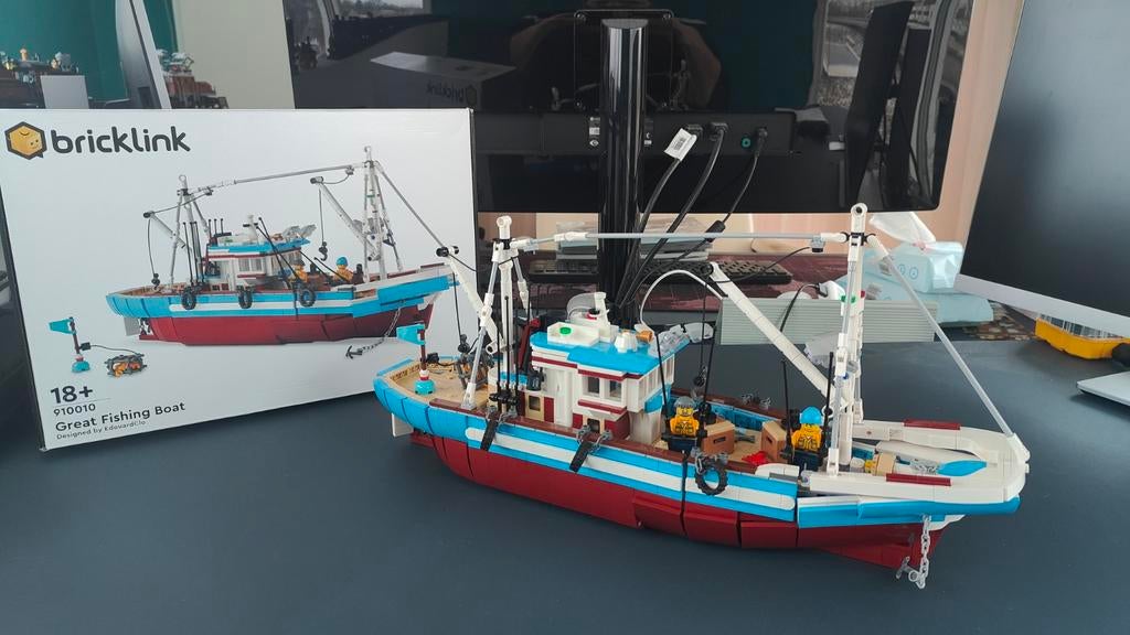910010 Great Fishing Boat, Kinderen en Baby's, Speelgoed | Duplo en Lego, Ophalen, Zo goed als nieuw, Complete set, Lego