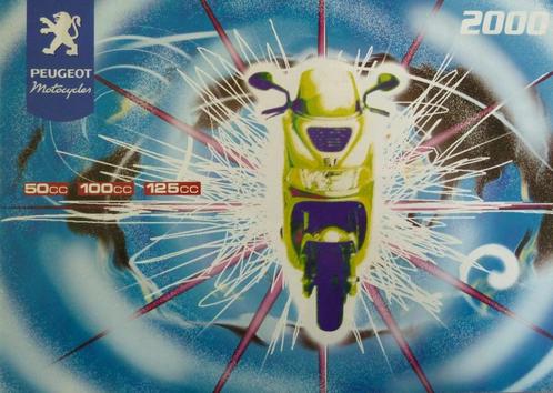 Folder PEUGEOT 50cc 100cc 125cc 2000, Fietsen en Brommers, Handleidingen en Instructieboekjes, Nieuw, Verzenden