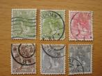 Koningin Wilhelmina Bontkraag 6x NVPH 57, 60, 61 en 62, Postzegels en Munten, Postzegels | Nederland, Na 1940, Ophalen of Verzenden
