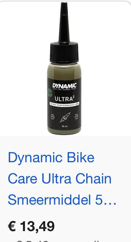 Dynamic Ultra² Kettingolie - 1,75 bus, Fietsen en Brommers, Fietsonderdelen, Gebruikt, Algemeen, Overige typen, Ophalen of Verzenden