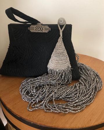 50 strengen glaskralen  Collier ketting -  zilverkleurig  beschikbaar voor biedingen