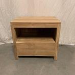 TV meubel - massief teak - greeploze lade – 65 cm –TTM Wonen, Huis en Inrichting, Kasten | Televisiemeubels, TTM Wonen, Meubels – (Perzische) Tapijten en Woonaccessoires