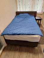 Bed, Ophalen, Overige materialen, Eenpersoons, Bruin