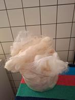 Racka wol, wit, gewassen,  mooie lokken, Ophalen of Verzenden, Nieuw, Spinwol