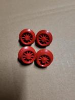 Lego trein duw / 4,5 / 12 blauwe rails locomotief wielen., Ophalen of Verzenden, Gebruikt, Losse stenen, Lego