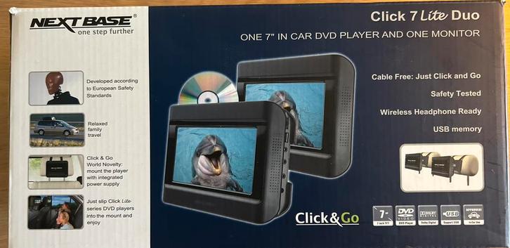 Nextbase Click 7 Lite Duo auto dvd mp3 speler, Auto diversen, Auto-accessoires, Zo goed als nieuw, Ophalen of Verzenden