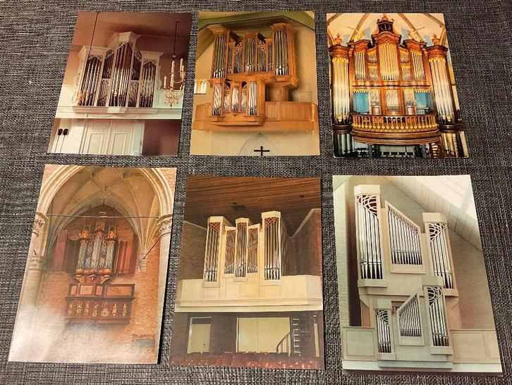 Kerkorgel Kaarten _ Foto's ... 003 ... 6 stuks, Verzamelen, Ansichtkaarten | Themakaarten, 1980 tot heden, Ophalen