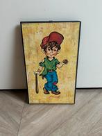 Schilderijtje jongen honkbal, Ophalen of Verzenden, Schilderij, Minder dan 50 cm