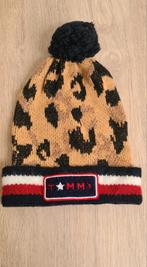 Tommy Hilfiger Leopard Pom Pom Beanie Size S, Kleding | Dames, Mutsen, Sjaals en Handschoenen, Tommy Hilfiger, Muts, Ophalen of Verzenden