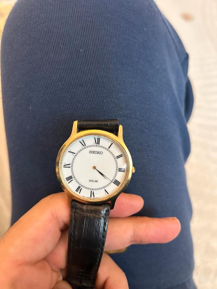 Seiko Polshorloge - Klassiek Design, Sieraden, Tassen en Uiterlijk, Horloges | Heren, Gebruikt, Polshorloge, Seiko, Staal, Leer