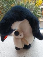 Pinguïn met jong merk PIA Holland zwart wit pluche, Ophalen of Verzenden, Zo goed als nieuw, Overige typen