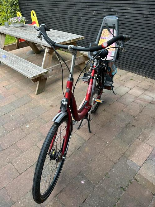Union Flora mamafiets, Fietsen en Brommers, Fietsen | Dames | Moederfietsen, Gebruikt, Overige merken, 53 tot 56 cm, 1 zitje, Dubbele standaard