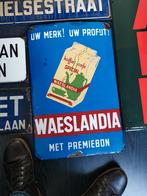 Waeslandia reclamebord emaille zeldzaam, Verzamelen, Merken en Reclamevoorwerpen, Ophalen of Verzenden