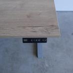 Elektrisch zit-sta bureau - 140x80 cm - Grijs - Nieuw blad, Elektrisch, Gebruikt, -, -