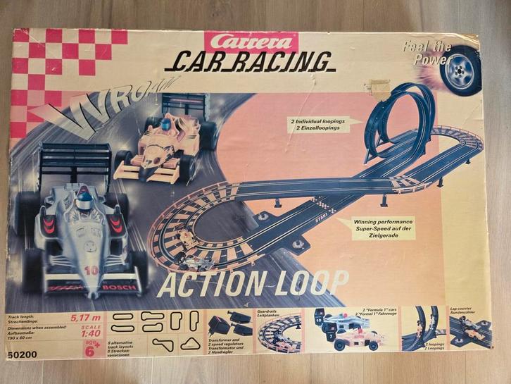 Carrera Action Loop Racebaan, Compleet!, Kinderen en Baby's, Speelgoed | Racebanen, Ophalen of Verzenden