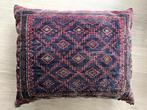 Perzisch kussen, Huis en Inrichting, Ophalen of Verzenden, Gebruikt, Blauw, Rechthoekig