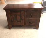 Dressoir, TV meubel. 1 deur 2 lade donker bruin, Ophalen of Verzenden