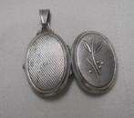 Zilveren Art Nouveau medallion nr.1802, Sieraden, Tassen en Uiterlijk, Antieke sieraden, Verzenden, Zilver, Hanger