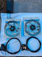 2X Shimano GRX BR-RX820 calipers, 2x Shimano remschijf 160mm, Ophalen of Verzenden, Zo goed als nieuw, Racefiets