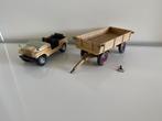LGB, spoor G, pola aanhanger met Jeep, nette staat, Gebruikt, Natuur, Gelijkstroom of Wisselstroom, Ophalen of Verzenden