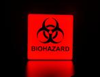 Biohazard LED-lamp / lightbox, Led-lamp, Minder dan 30 watt, Industriële stijl Gaming, Nieuw