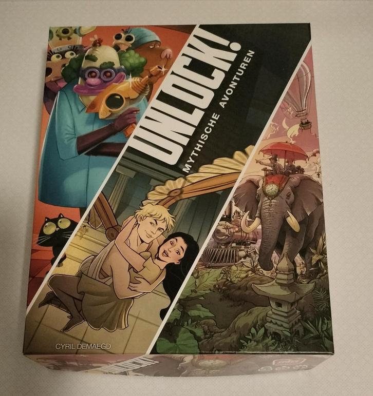 Unlock 8 Mythische Avonturen - Escape Room Spel, Hobby en Vrije tijd, Gezelschapsspellen | Bordspellen, Zo goed als nieuw, Ophalen of Verzenden