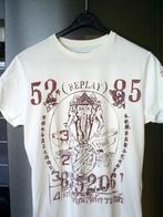 heren shirt van REPLAY mt. S, Kleding | Heren, T-shirts, Verzenden, Wit, Zo goed als nieuw, Replay