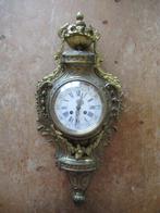 Oer 11384 ANTIEKE bronzen cartel klok, Antiek en Kunst, Antiek | Klokken, Ophalen