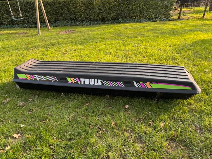 Thule dakkoffer / skibox ca. 320 liter, Auto diversen, Dakkoffers, Gebruikt, Ophalen
