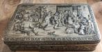 Antieke Teniers Blikdoos met Sleutel, Ophalen of Verzenden