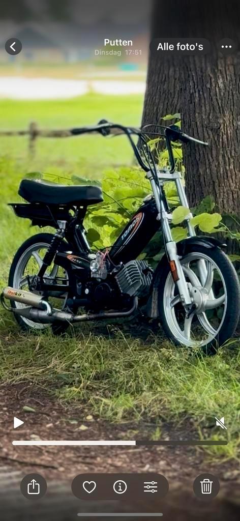 Tomos 74cc GEEL KENTEKEN!, Fietsen en Brommers, Brommers | Tomos, Zo goed als nieuw, Ophalen