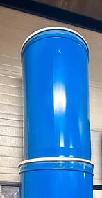 Metalen vat met kunststof deksel. 200 liter x 6, Tuin en Terras, Regentonnen, 150 liter of meer, Ophalen