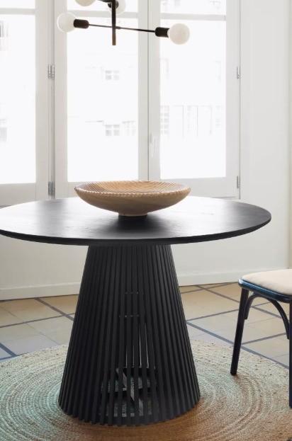 Kave Home eettafel Jeanette (ø120 cm), Huis en Inrichting, Tafels | Eettafels, Gebruikt, 100 tot 150 cm, 100 tot 150 cm, Vijf personen of meer